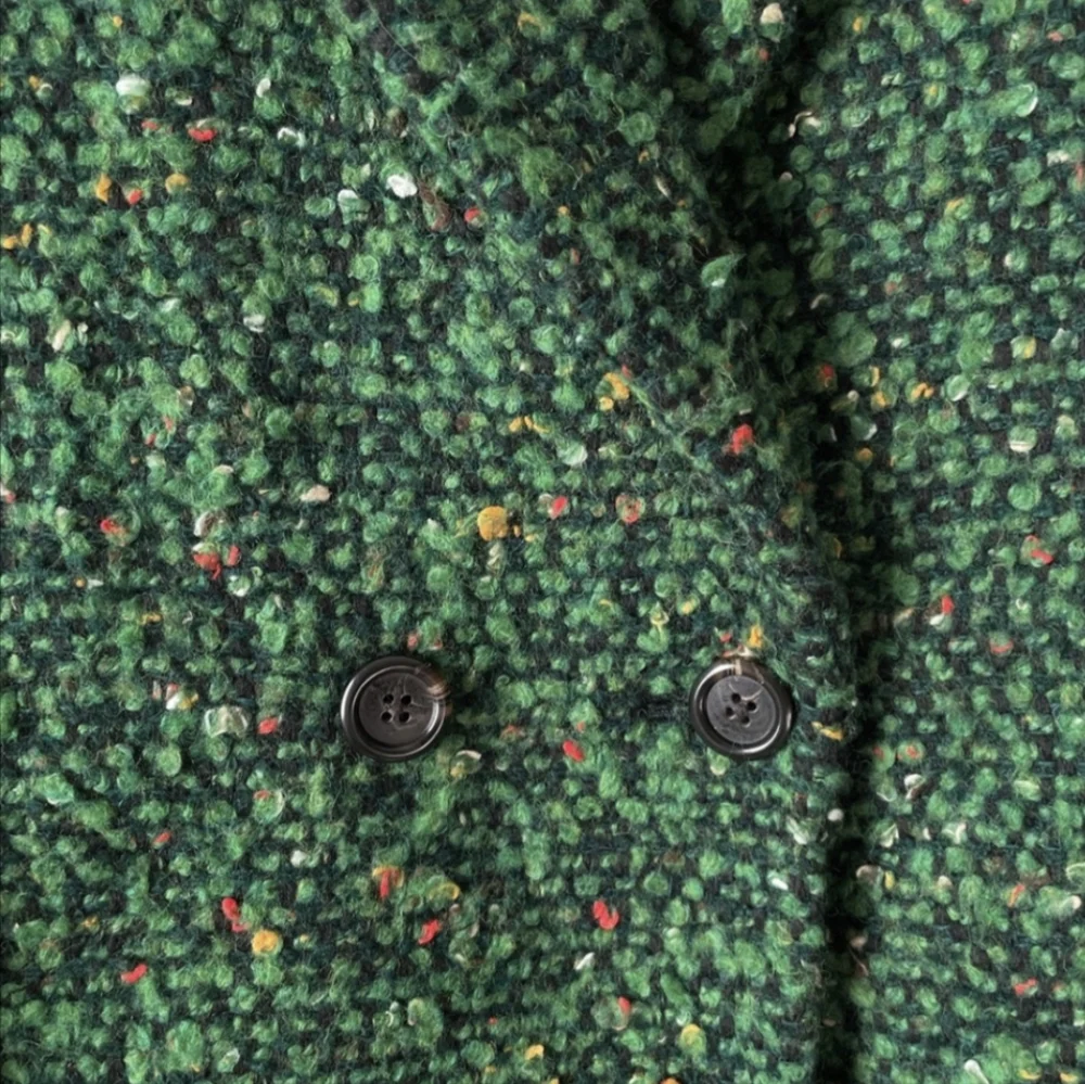 J. Crew Green Daphne Tweed Topcoat Coat Size 0 XS - Picture 7 of 15